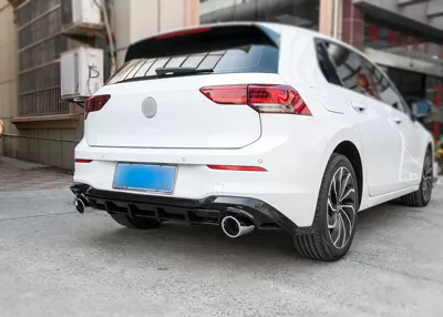 Suitable for Volkswagen Golf 8Th Generation Rear Lip Modification Golf 8 Modified Gti Bilateral Single Exhaust Rear Spoiler