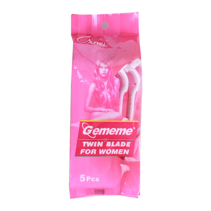 Fabricante de maquinillas de afeitar desechables manuales de dos capas para hombres, maquinilla de afeitar desechable portátil