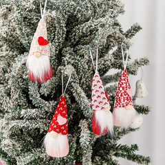 New Amazon Cross-border Valentine's Day Plush Keychain Cute Headless Doll Rudolph Valentine's Day Decorative Accessories