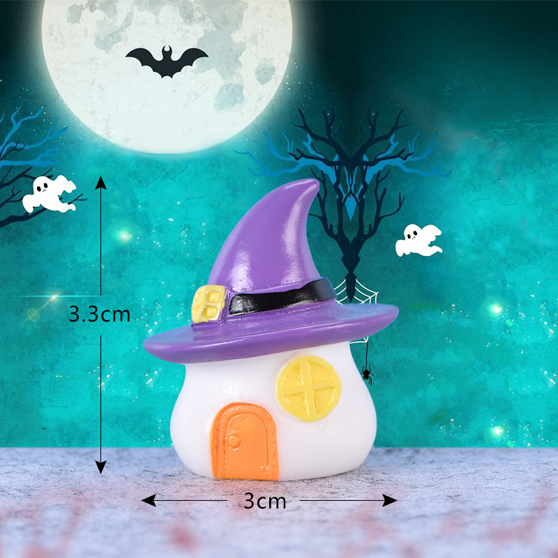 ハロウィンかわいいカボチャランタンゴーストヴァンパイアマイクロ風景アクセサリーケーキ車の装飾品|undefined