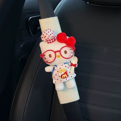 Seat belt shoulder pad | Style - white-for-all-seasons-sweet-potato-chips-chef-kt