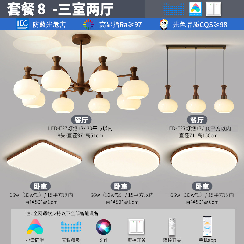 Package 8-three bedrooms and two living rooms (full spectrum eye protection)