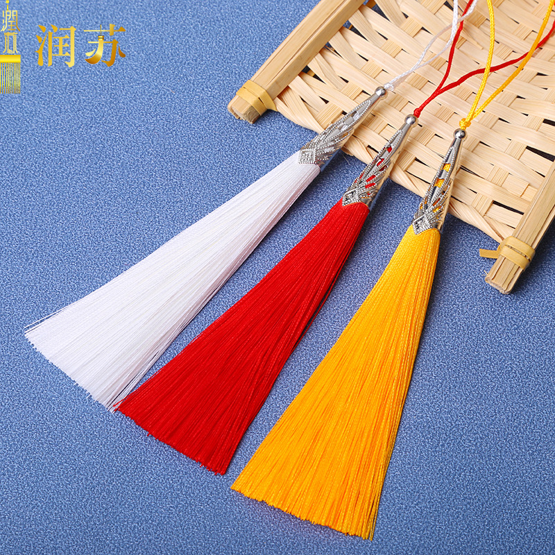 潤蘇流蘇12cm鏤空鳳尾帽流蘇穗子漢服服飾吊穗DIY飾品配件掛件