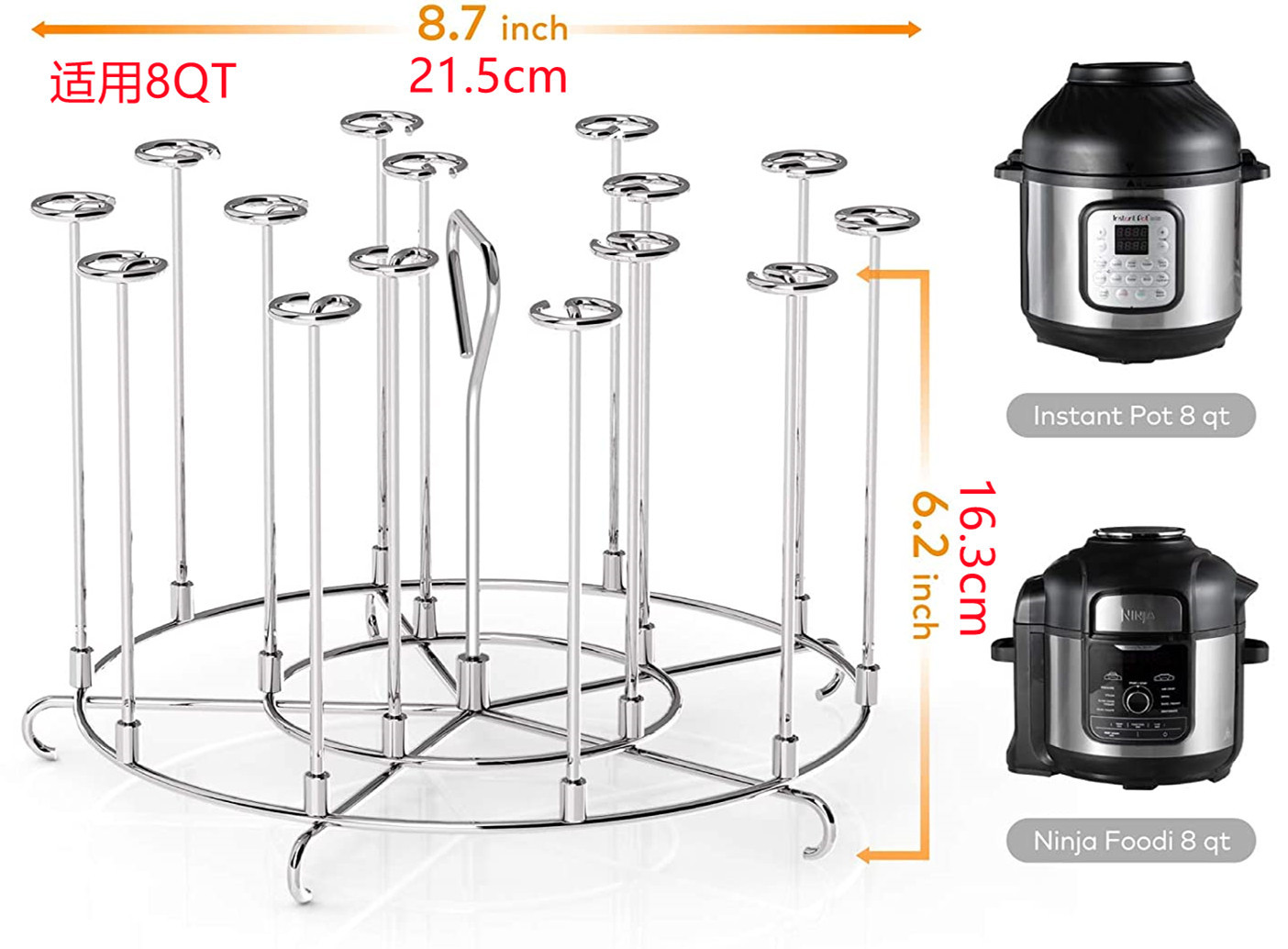 Airfryer freidora aire accesorios cuadrado taladro parrilla Ninja Foodi