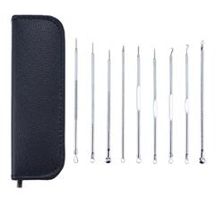 Best-selling electroplated pimple needle set 9-piece acne kit, pimple-picking blackhead beauty needle, beauty makeup tools
