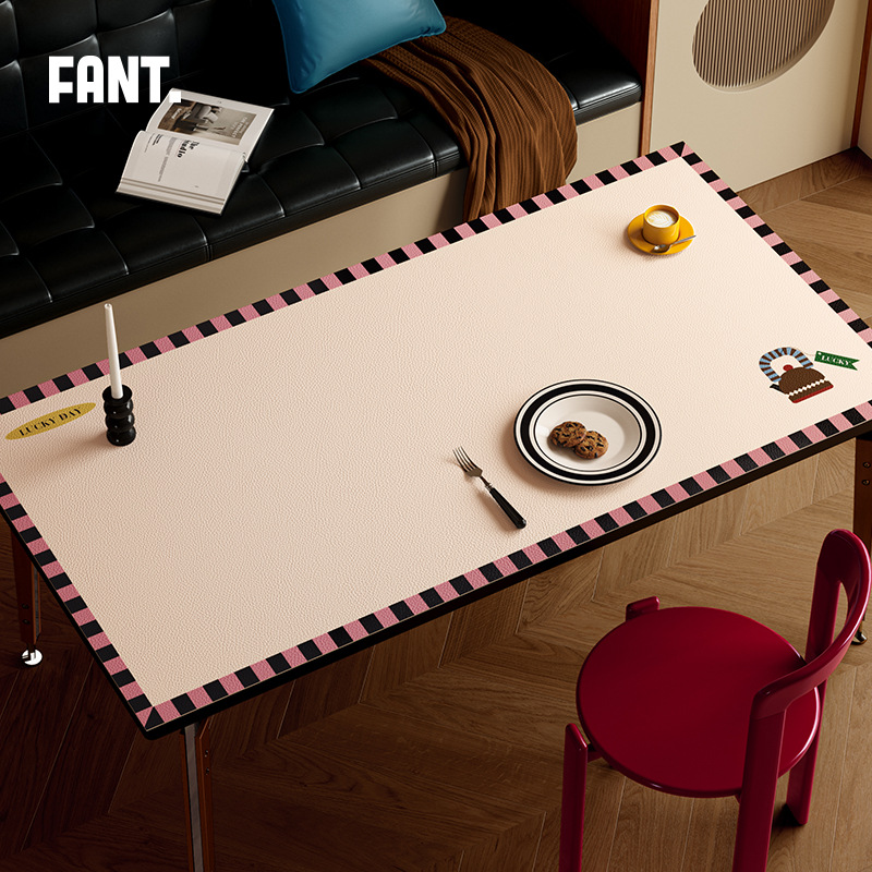 Mol's Travelogue, Antique-Style Dining Table Mat, High-End Desktop Protection Mat, No-Wash Waterproof, Oil-Proof, Anti-Scalding Insulation Mat