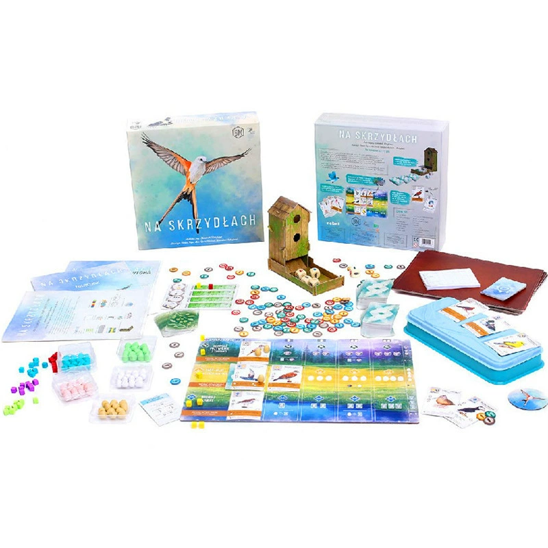 Вся англоязычная версия Wingspan Game Bird Board содержит старт-пакет SWIFT