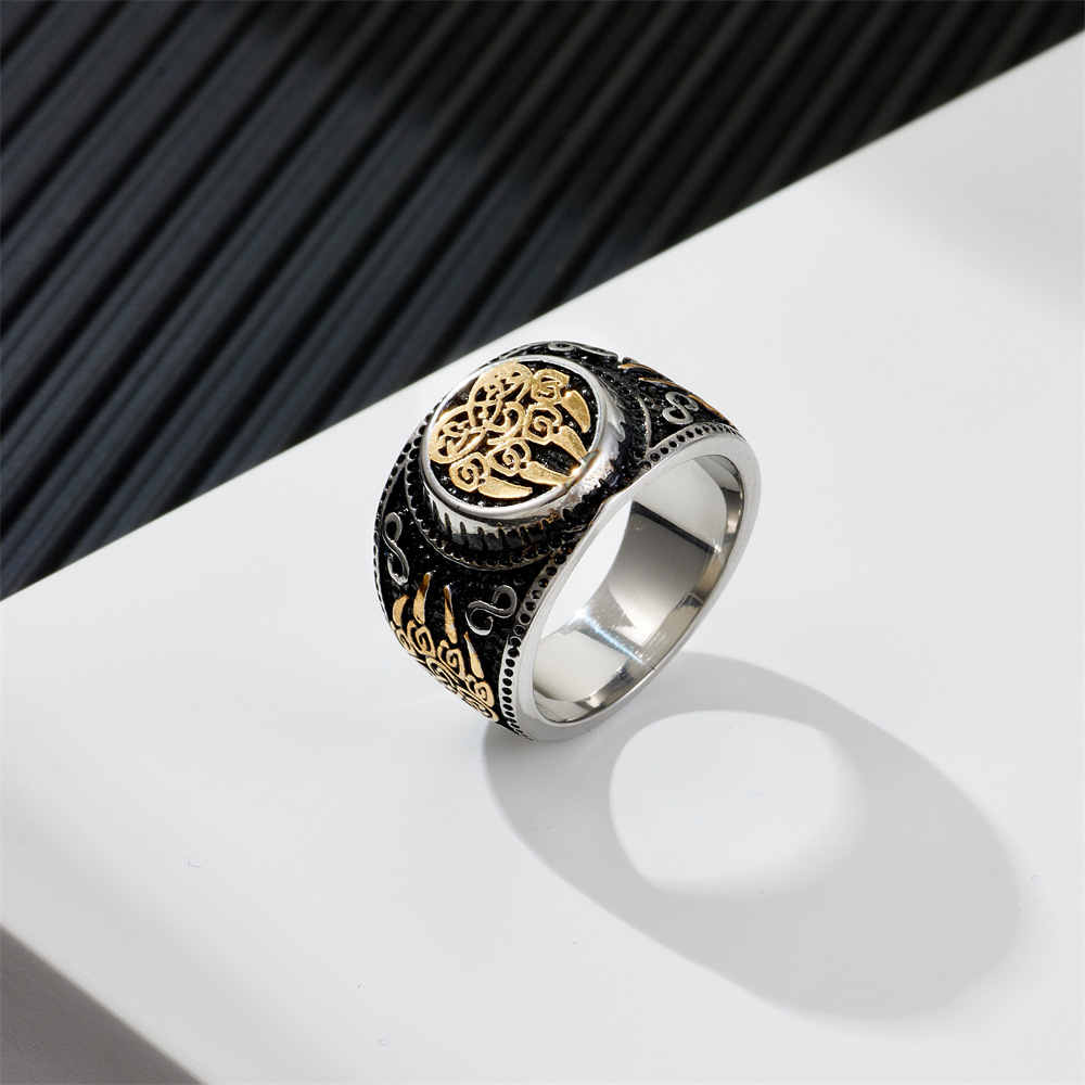 retro ring stainless steel