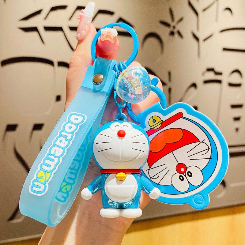 [Clearance Sale] Genuine Doraemon Keychain Cute Cartoon Sanrio Kt Egg Pendant Small Gift