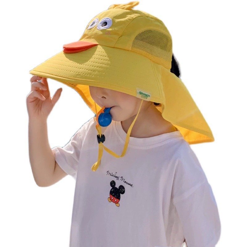 Nuevos niños bonitos animales sombreros solares para niños y niñas sombreros de sol anti-UV de verano sombreros de pescador de primavera y otoño