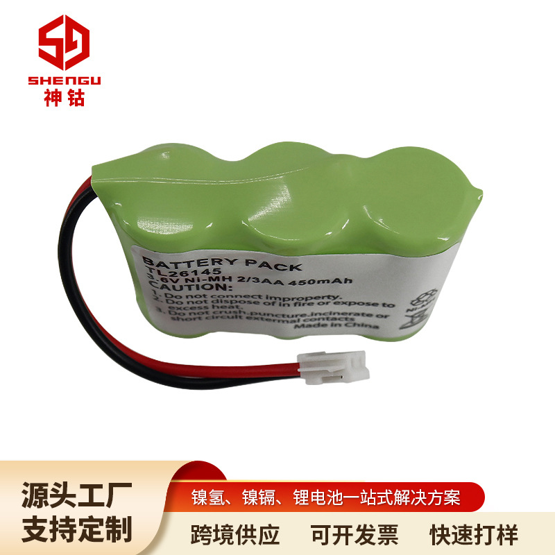 承接外贸订单业务 GE-TL26145无绳电话电池组 3.6V 2/3AA 电池组