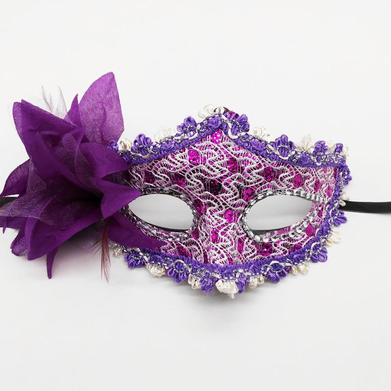 Amazon venta de flores laterales rosas de encaje veneciano máscaras máscaras de mascaras de fiesta