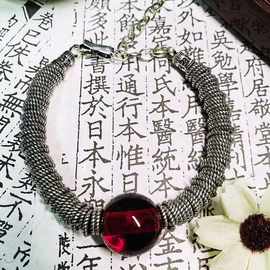 S925银血珀盘缠福禄吉祥尾链小众国潮风新中式女款手链