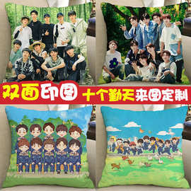 十个勤天周边抱枕种地吧赵一博何浩楠鹭卓赵小童陈少熙同款玩偶