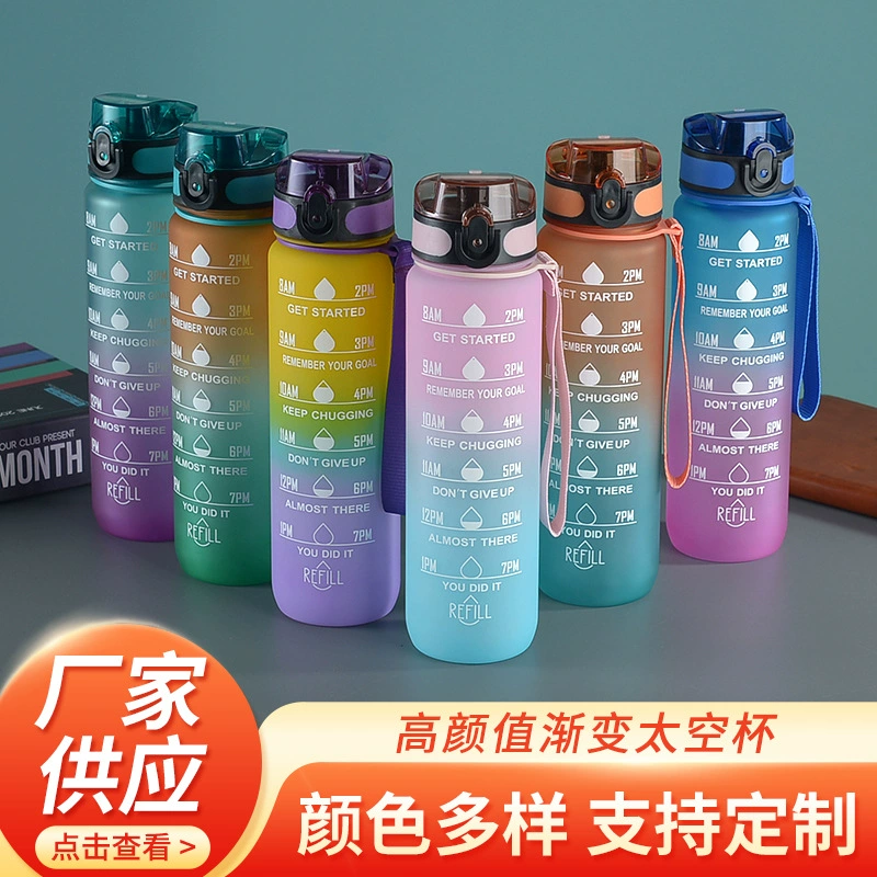 Новая пластиковая кружка для воды с перекидной крышкой, портативная, большой объем, для прямого питья, летняя, для спорта на открытом воздухе, оптом