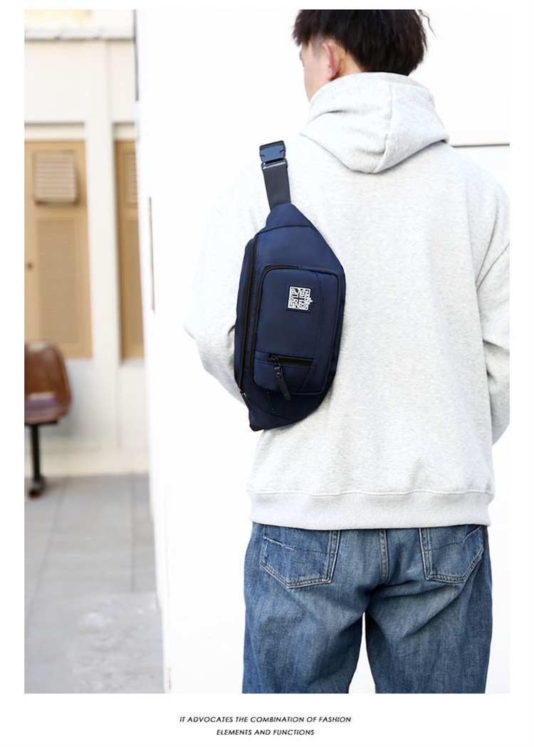 Korean-style chest bags, men's crossbody bags, sport single-shoulder bags, waterproof men's small backpacks, casual men's bags, summer waist bags trend undefined