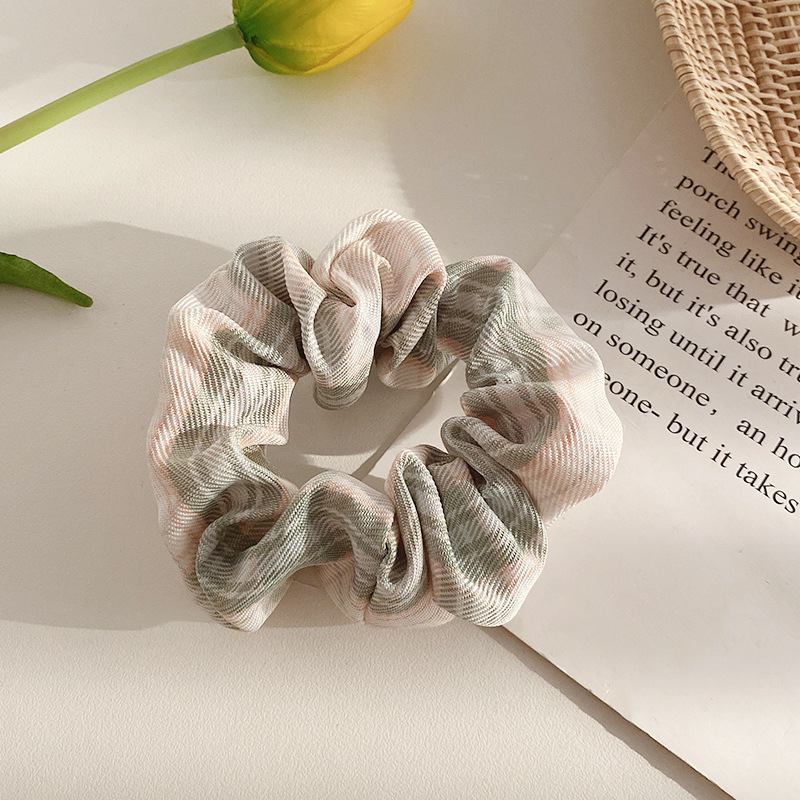 Lazo para el cabello de intestino grueso de encaje de alta calidad de Corea del Sur, flor para la cabeza duradera de todo fósforo, banda de goma de alta elasticidad, bufanda cuadrada, cuerda para el cabello