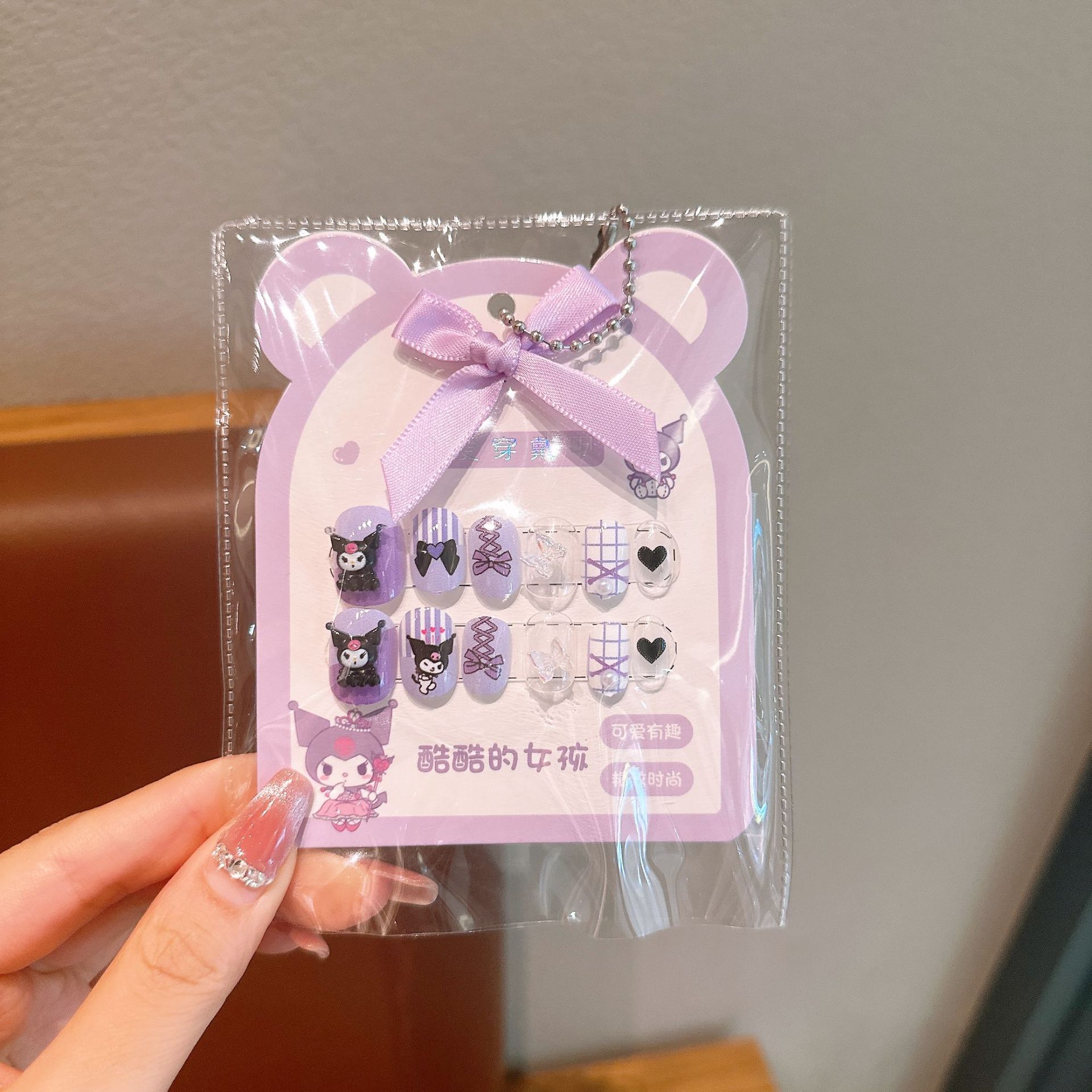 Niños dibujos animados estereoscópicos pegatinas de uñas niñas parches de uñas bebés desmontables impermeables uñas al por mayor