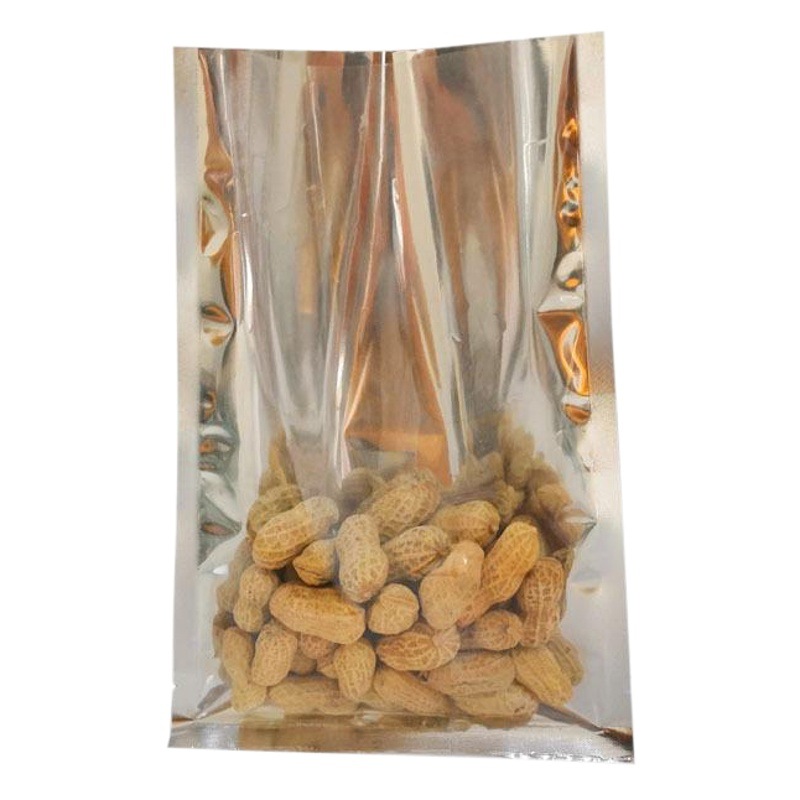 Venta al por mayor Yin y Yang aluminizado bolsa de tres lados sello translúcido bolsa de plástico aluminizado boca plana bolsa de embalaje de grado alimenticio en stock