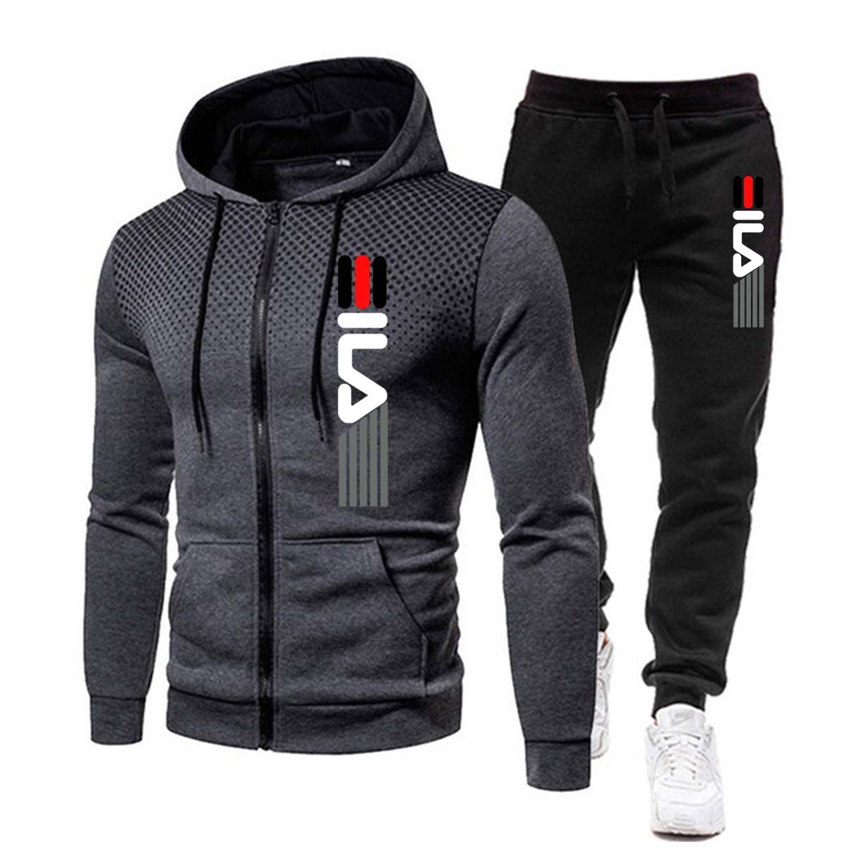 Men's Fleece Tracksuit Set - Image 4