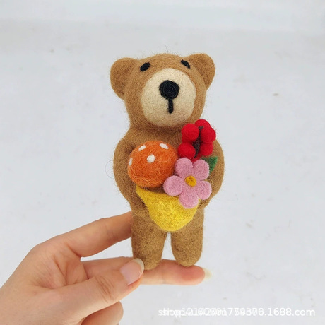 Nepal Custom Needle Felted Guaranteed Quality Wool Felt Pendant Finished Product