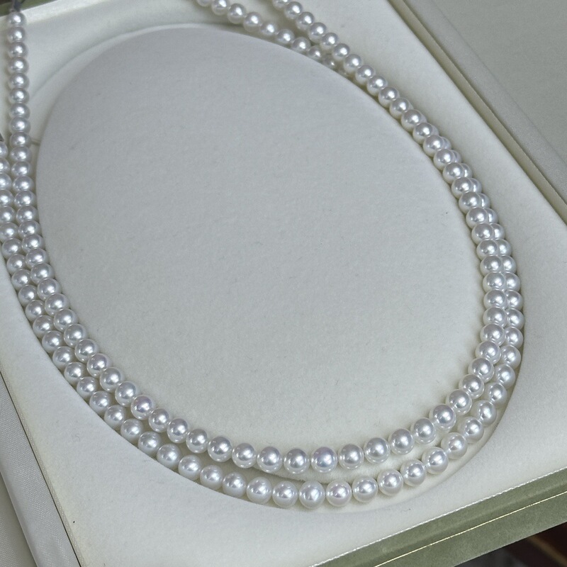 5-6mm fresh water akoya super fairy gas baby bead necklace shiny fine aurora basically flawless fresh water 5-6mm fresh water akoya super fairy gas baby bead necklace shiny fine aurora basically flawless fresh water