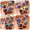 Children's cute fashionable sunglasses for princess, trend glasses, gradient