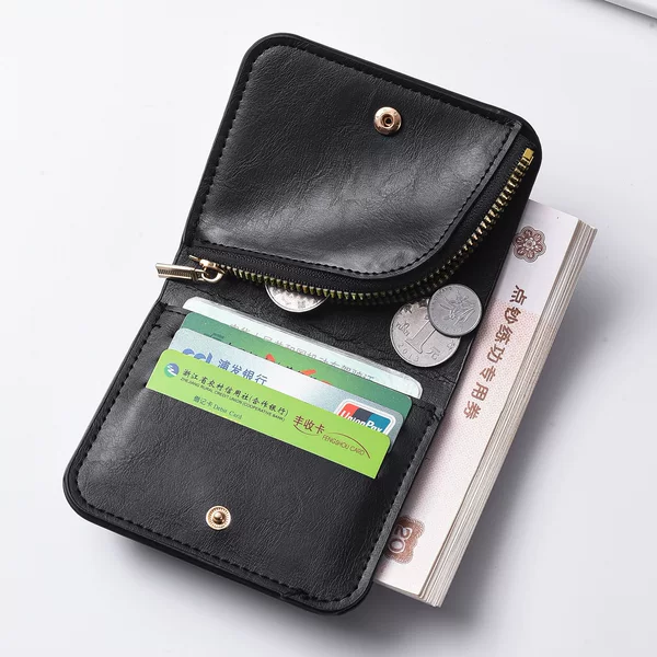 Zipper Wallet Men's Short Vertical Wallet Retro Trendy Brand Cross-Border Personalized Business Simple Niche Normcore Wallet Men