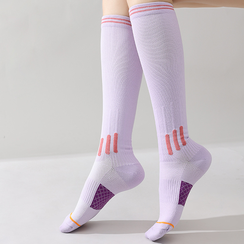 라이트 퍼플 [스포츠 근육 에너지 압축 양말]