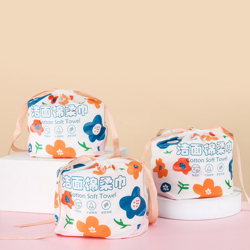 Factory direct disposable face towel beauty salon cleansing towel household makeup remover cotton towel soft towel roll paper towel wholesale