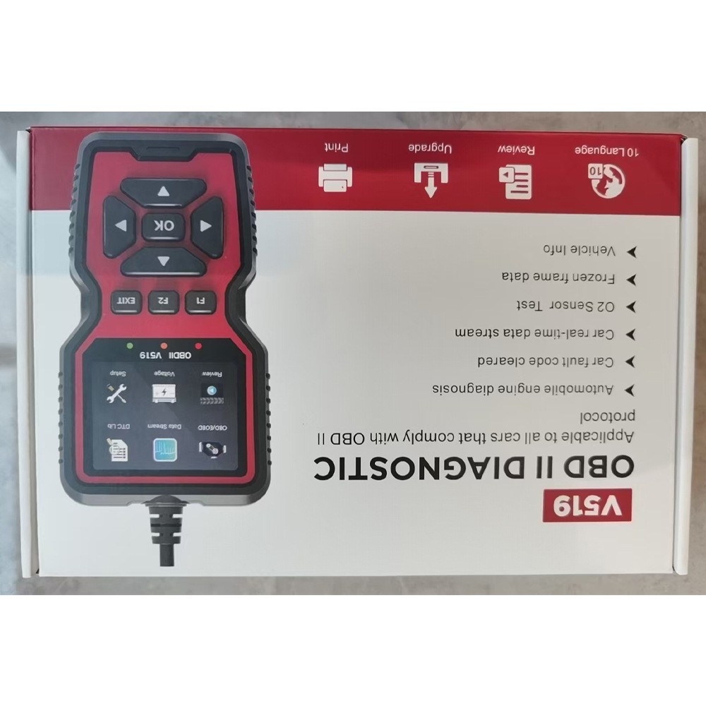 Auto Diagnostic Fault V519 Motor Fault Leer datos de flujo de voltaje de batería obd2 herramienta de detección