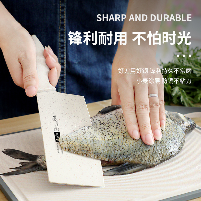 Yangjiang cuchillo de cocina super rápido afilado tablero de corte cuchillo de cocina 2 en 1 cuchillo de cocina inoxidable conjunto de acero inoxidable