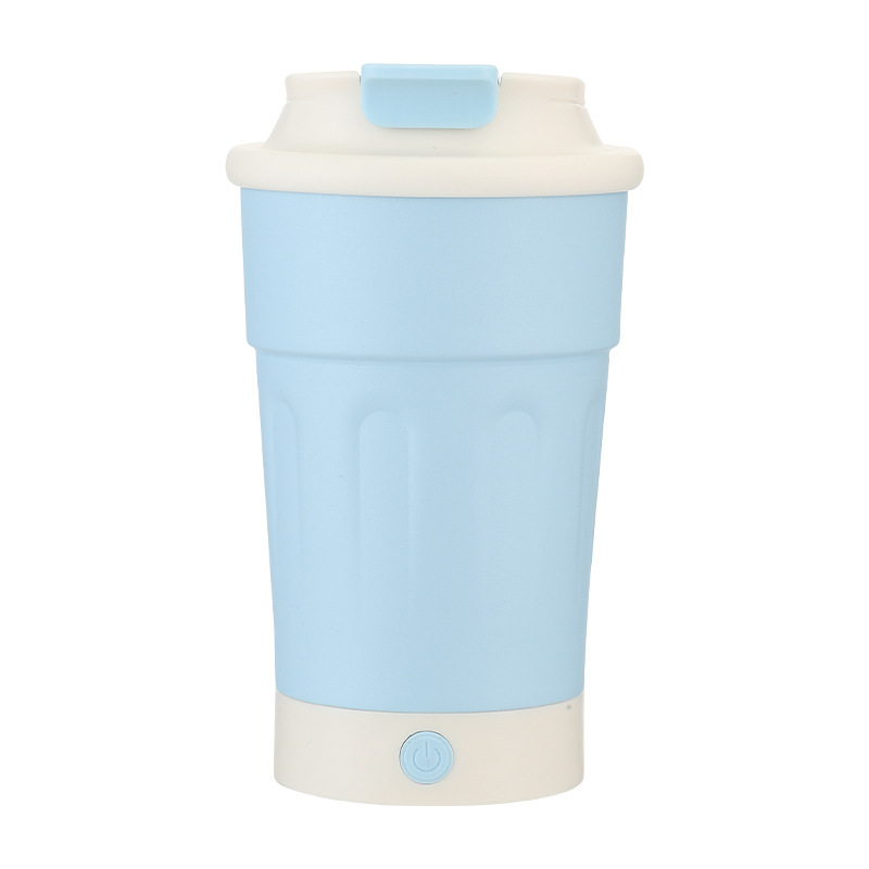 Nuevo tipo de taza de mezcla de café automática, taza de mezcla eléctrica de acero inoxidable eléctrica con aislamiento térmico, taza de mezcla de carga con pantalla de temperatura
