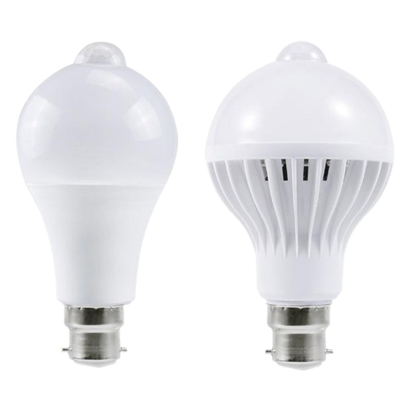 LED de infrarrojos bombilla de inducción del cuerpo humano pasillo 12W15W18WB22 bayoneta PIR Motion bombilla de inducción al por mayor