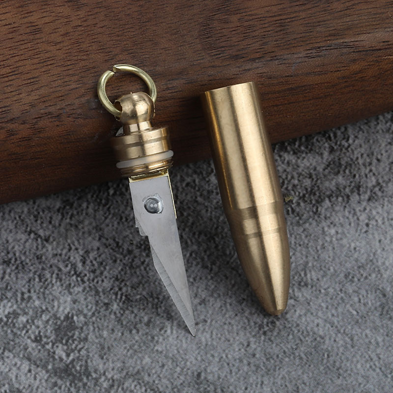 真鍮キーホルダー弾丸エクスプレスナイフペンダント分解エクスプレスナイフひょうたんペンダントジュエリー金属工芸品|undefined