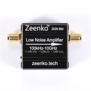 LNA Ultra-wideband RF Low Noise Amplifier USB Charging 100k-10GHz High Gain Amplifier ZK09