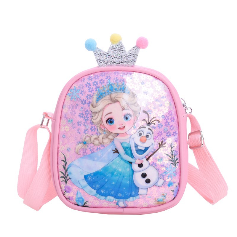 Bolso de niña con lentejuelas de moda coreana mini linda princesa bebé bandolera de dibujos animados dibujos animados para niños monedero