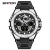 三达 Street waterproof men's watch, neon tactics digital watch, for secondary school, suitable for teen