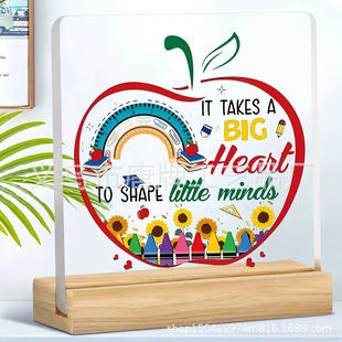 Amazon Customized Square Acrylic Graduation Season Teacher's Day Desktop Decorations Crafts Ornaments