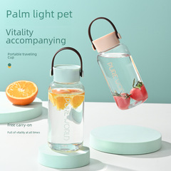 Ins cute summer plastic cup student sports water bottle outdoor gift portable leak-proof cup on-the-go cup wholesale
