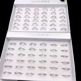 仿钻戒锆石戒指 女 求婚订婚婚庆道具戒指2元店地摊夜市货源厂家