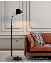 带茶几落地灯北欧现代沙发边金属创意卧室床头台灯客厅