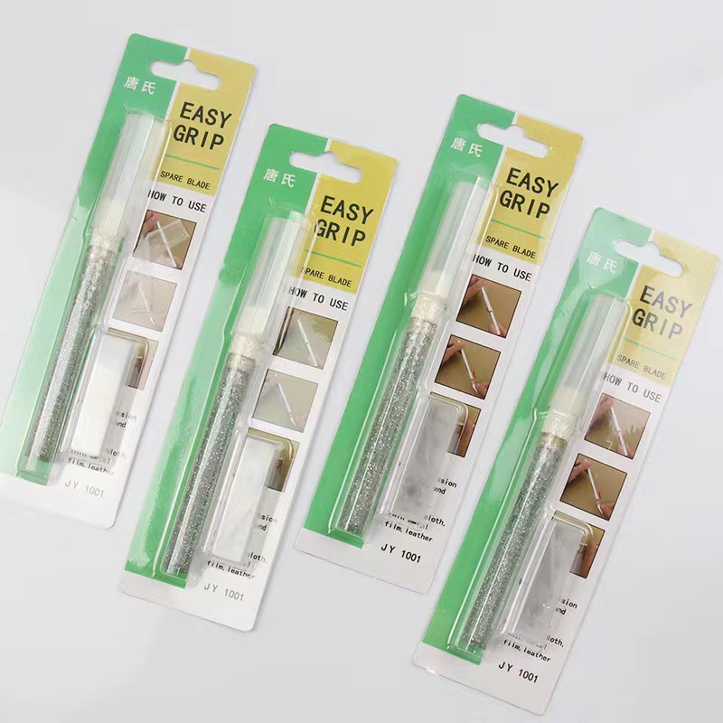 唐氏彩色雕刻刀八角刀卡装批发裁纸手帐专用6个刀片塑封插卡包装