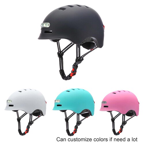 Riding helmet with light, scooter helmet, electric bicycle bicycle night flashing riding helmet