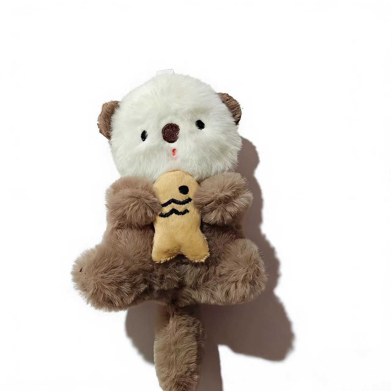 Cadena de cuentas de nutria de pez caqui / Aproximadamente 10cm