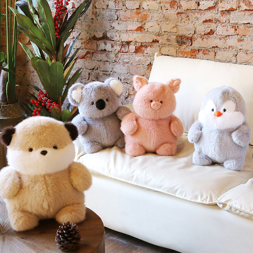 Popova creative plush toy beaver cute and cute sitting doll children's pillow comfort doll rag doll