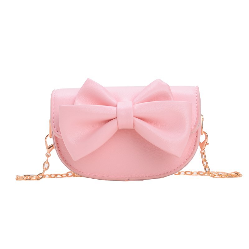 Bolsa de hombro coreana para niñas, estilo extranjero, mini lindas bolsas de arco para niños, 2025 nuevas bolsas de cadenas para niños