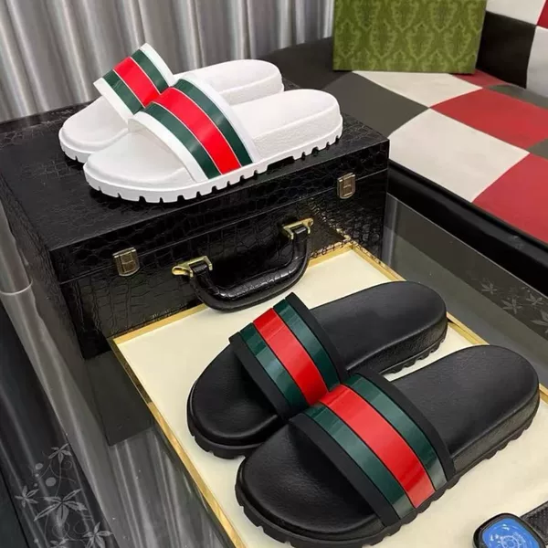 European Export g Brand Slippers, Unisex Flat-Soled Couple's Comfortable Versatile Slide Sandals, Beach Slippers, Home Slippers