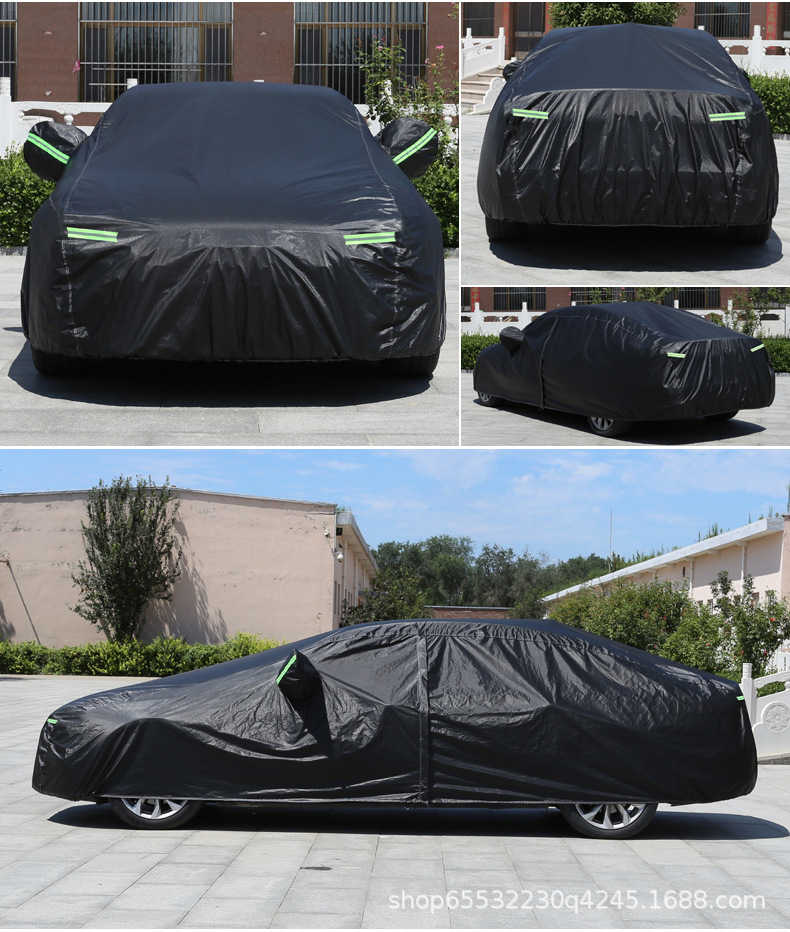 210D Oxford Cloth Car Cover with Fleece Lining, Thickened, Rainproof, Snowproof, Frostproof, Sunproof, Full Car Cover, in Stock