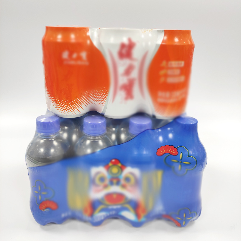 Película de tubo de película de una sola pieza plegable embalaje de bebidas tamaño transparente al por mayor